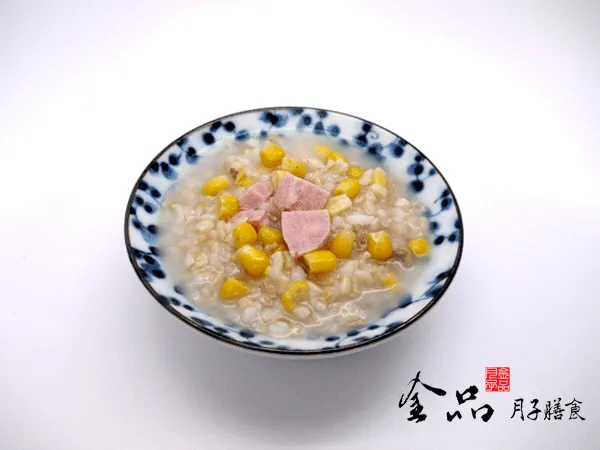 porridge corn ham